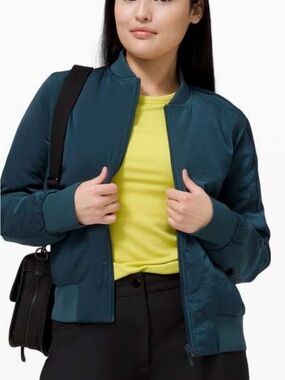 Lulu Nonstop Reversible Bomber teal 4
